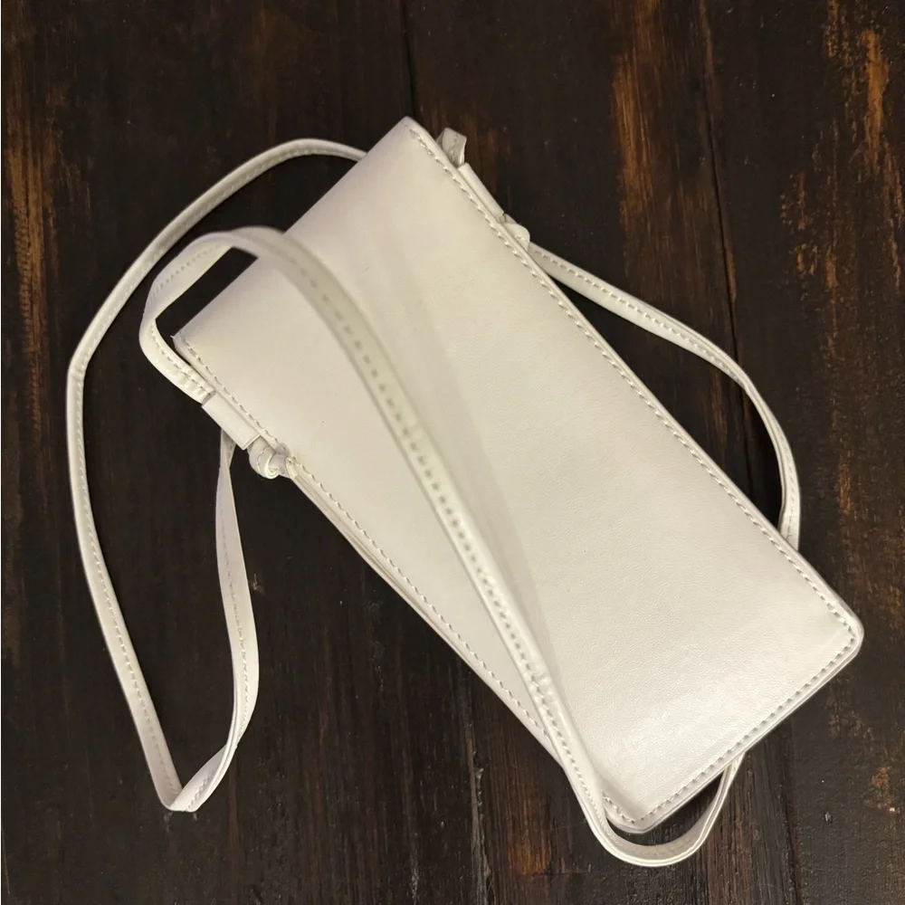 Celine White Phone Holster with Strap